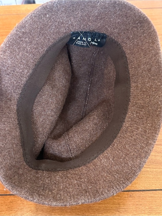 Vintage Kangol Design Brown Wool Bucket Hat Made in England Wool Felt main image 5